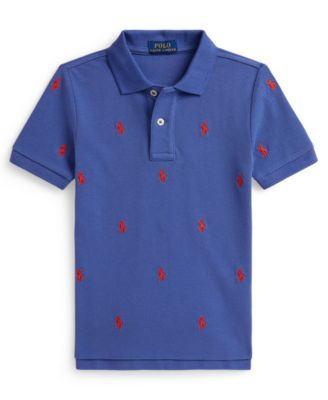Boys' 2-7 Ribbed Collar Polo Shirt