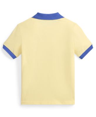 Boys' 2-7 Stretch Cotton Mesh Polo Shirt