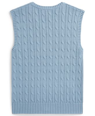 Boys' 8-20 Cable-Knit V-Neck Sweater Vest