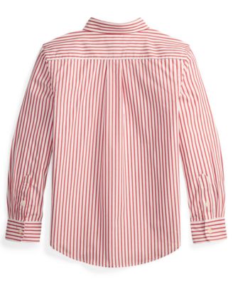 Boys' 8-20 Plaid Poplin Button-Down Collar Shirt