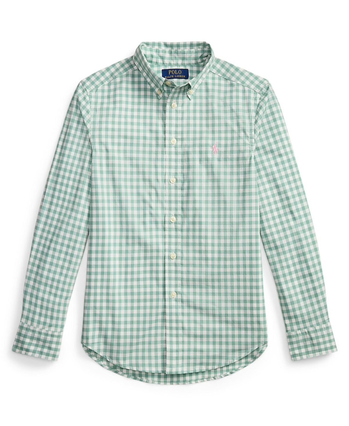 Polo Ralph Lauren Boys' 8-20 Plaid Poplin Long-Sleeve Shirt