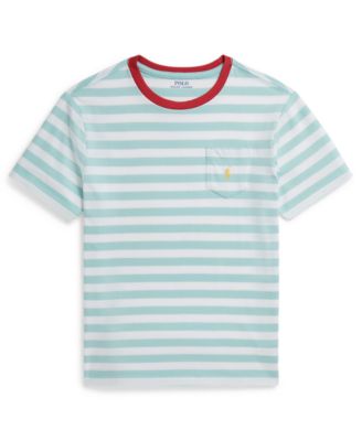 Boys' 8-20 Striped Cotton Jersey Pocket Tee