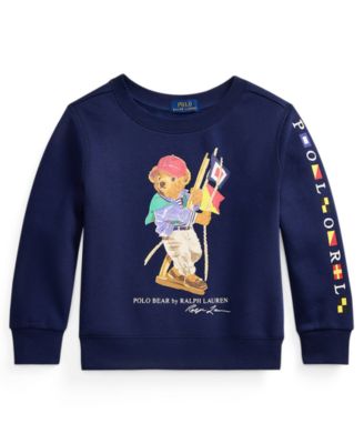 Boys' 2-7 Polo Bear Crewneck Sweatshirt
