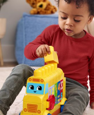 First Builders Build and Count Bus Block Toy, 45 Pieces