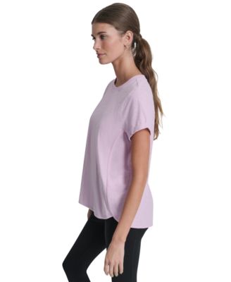 Women's Crew Neck Roll-Sleeve Top