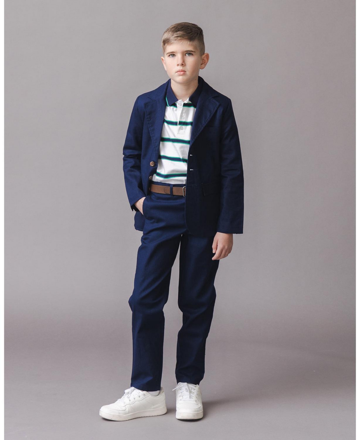 Hope & Henry Toddler Boys Linen Suit Jacket