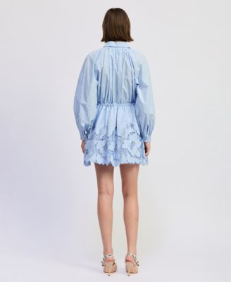 Women's Lucy Collared Long-Sleeve Mini Dress