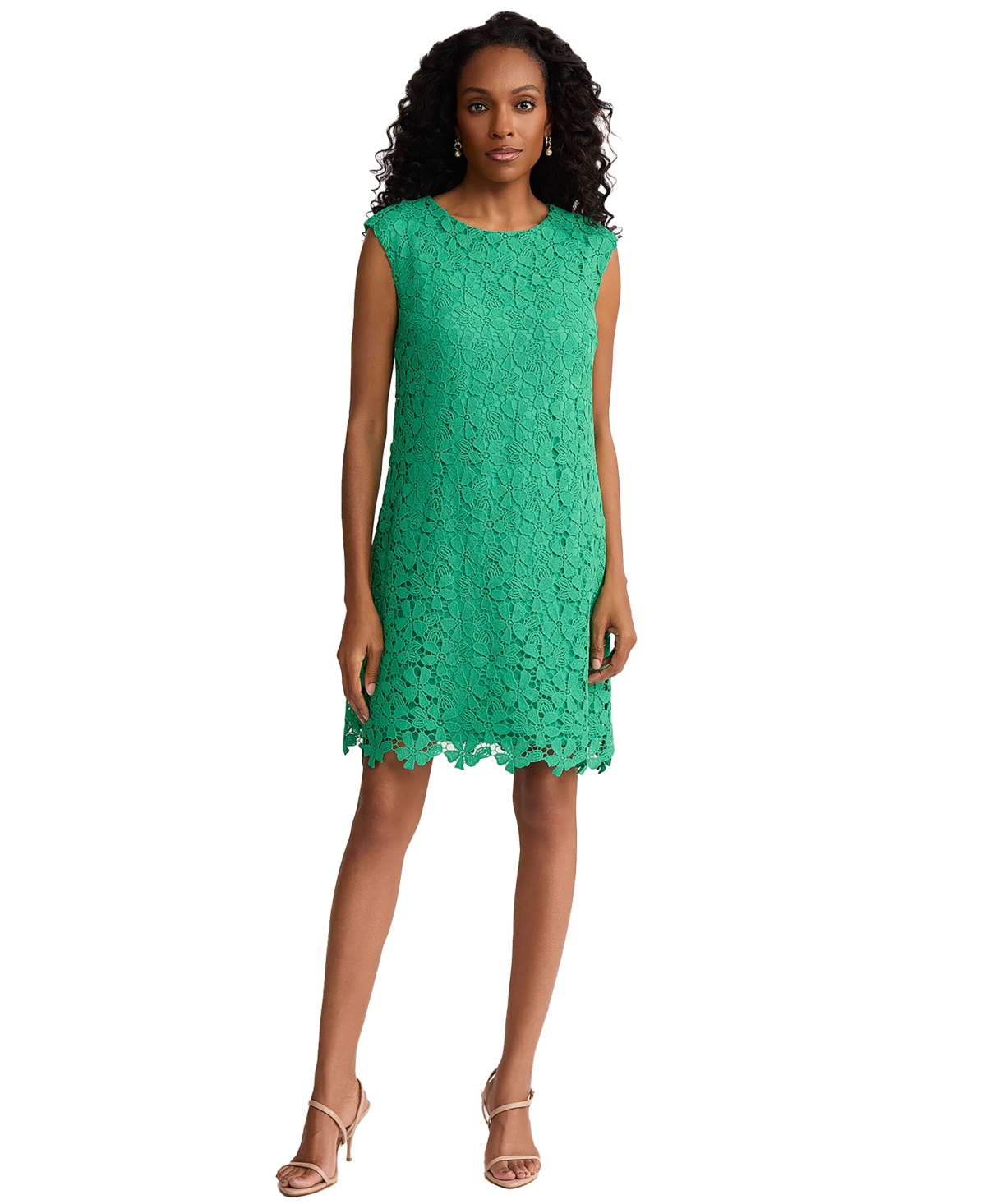 Jones New York Women's Crew Neck Mini Dress