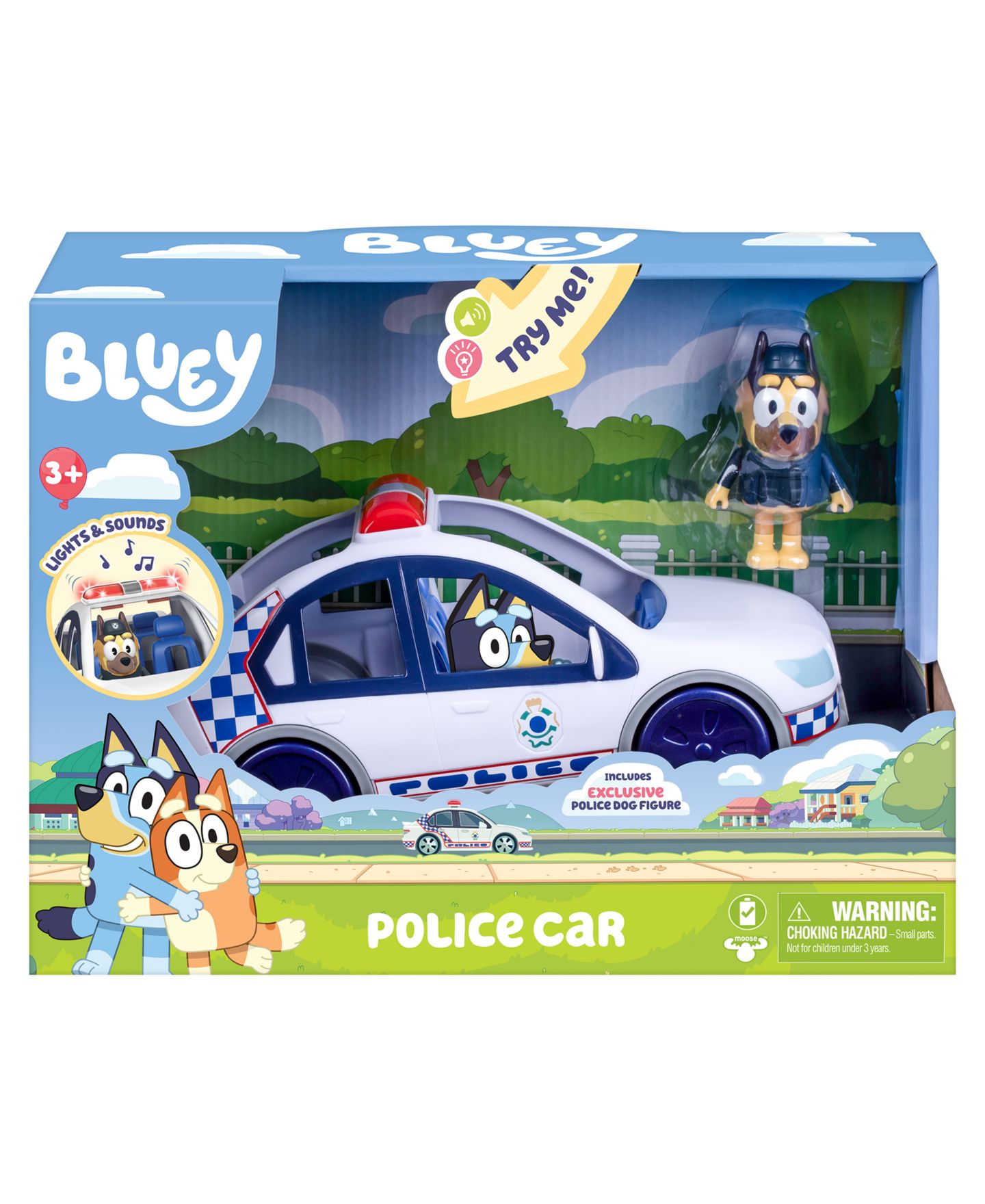 Детские фигурки Bluey Police Car with Police Man S14 — фото 1