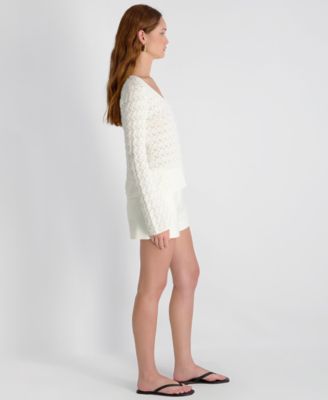 Women's Mozart Heartleaf V-Neck Crochet Top