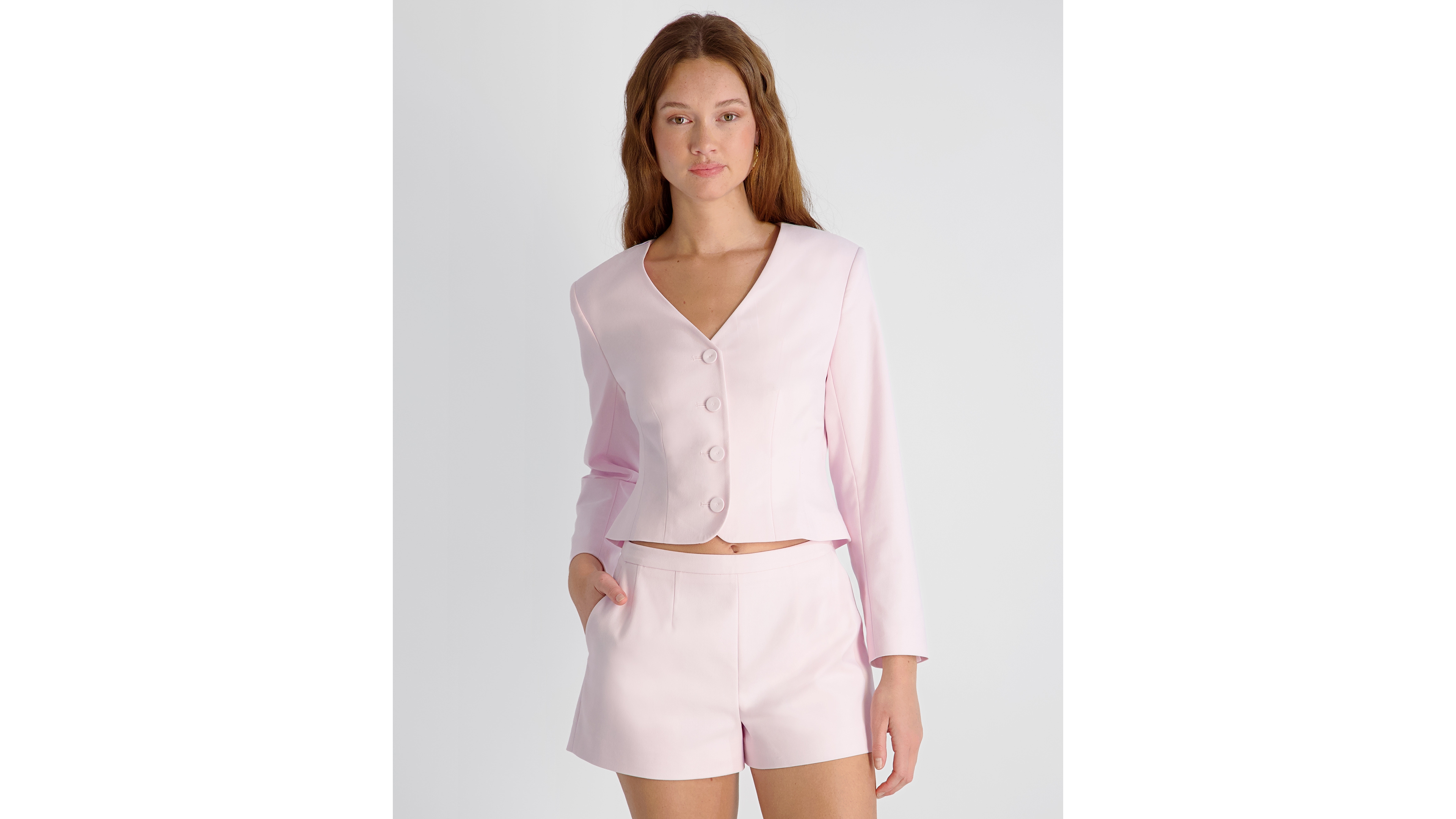 French Connection Women's Halsey Twill Tailored Mini Shorts