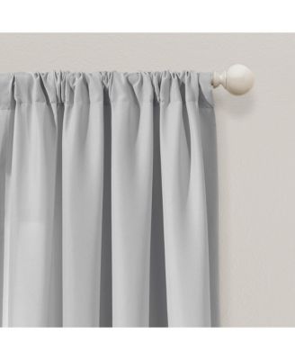 Tulle Skirt Colorblock Light Filtering Window Curtain Panels Pair Curtains for Bedroom Kids - Nursery Decor