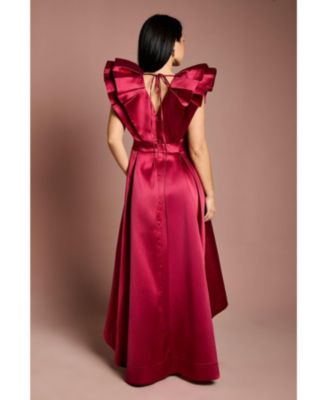 Women's Frill Sleeve Midi Dress