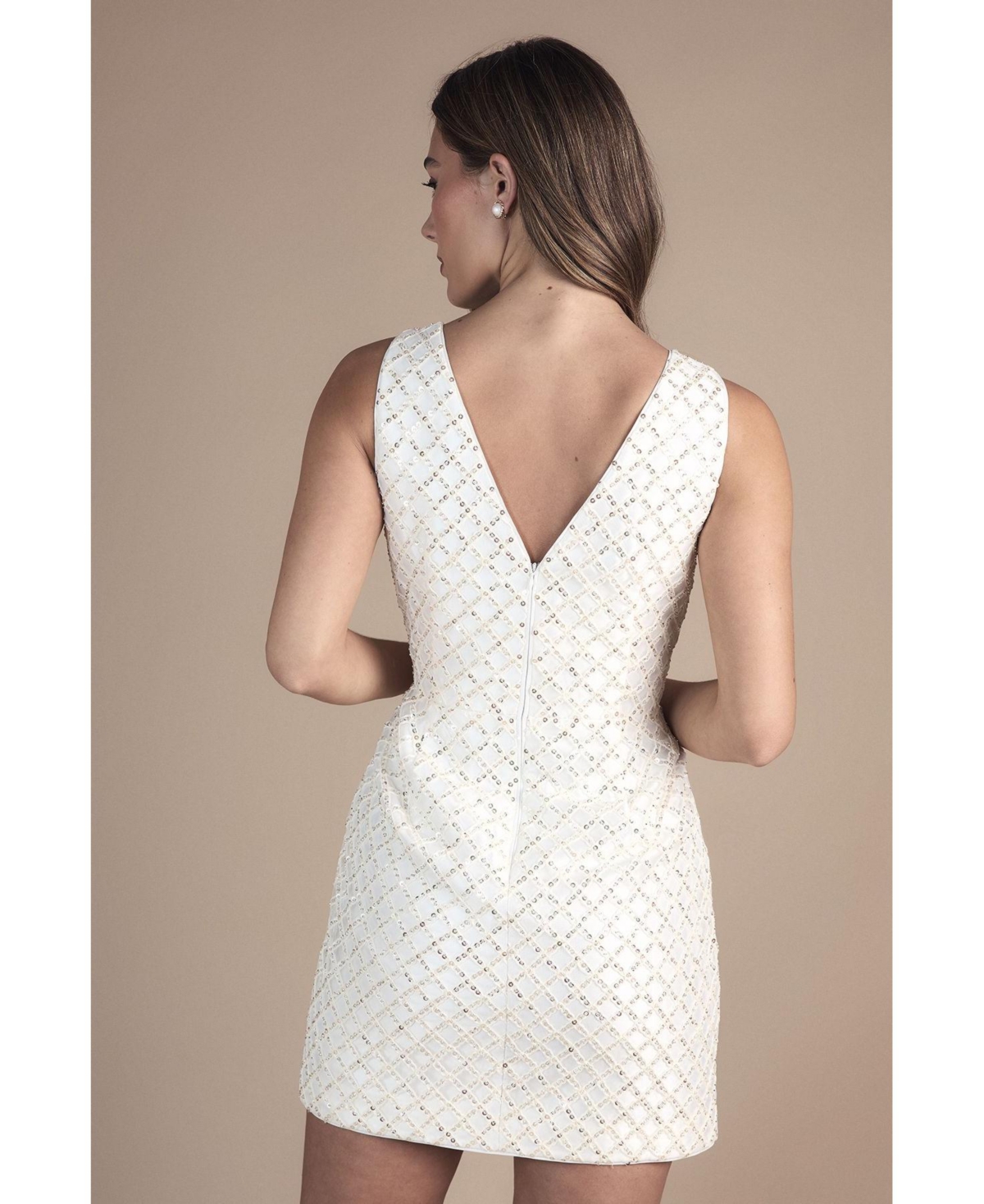 Coast Women's Sleeveless Embellished Mini Dress