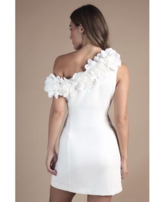 Women's Corsage Off Shoulder Mini Dress