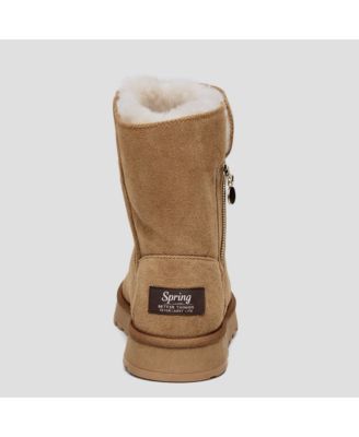 Women's Shearling and Suede Winter Boots CY2466