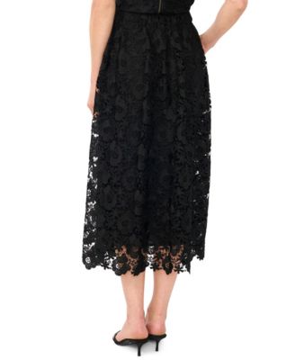 Women's Lace A-Line Midi Skirt