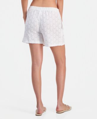 Women's Pull-On Drawstring Swim Cover-Up Shorts