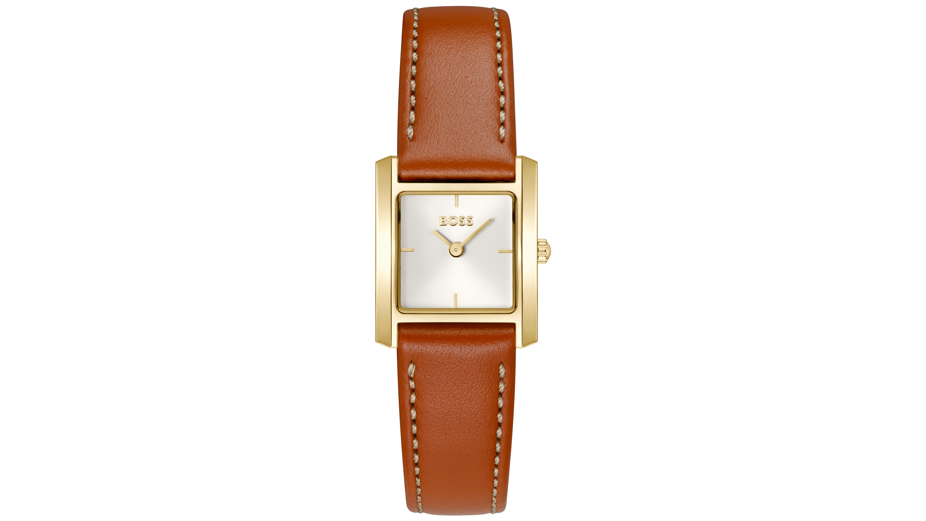 Hugo Boss Women's Lucy Scala Quartz Camel Leather Watch, 22mm