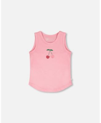 Big Girls ganic Cotton Jersey Tank Top Pink