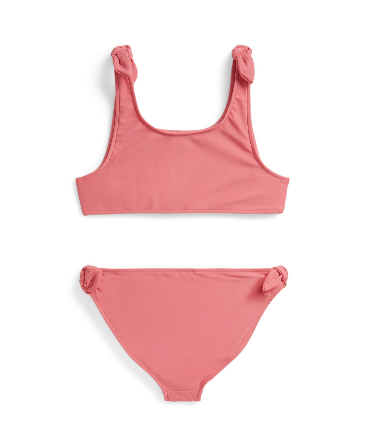 Polo Ralph Lauren Girls' 7-16 Scoop Neck Bikini Top and Bottom, 2-Piece Set