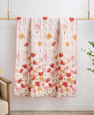 Breeze Modern Floral Throw, 50" x 60"