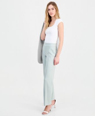 Women's Mid Rise Straight-Leg Pull-On Pants