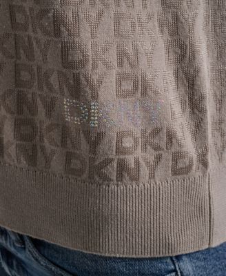 Petite Polo Collar Logo Sweater