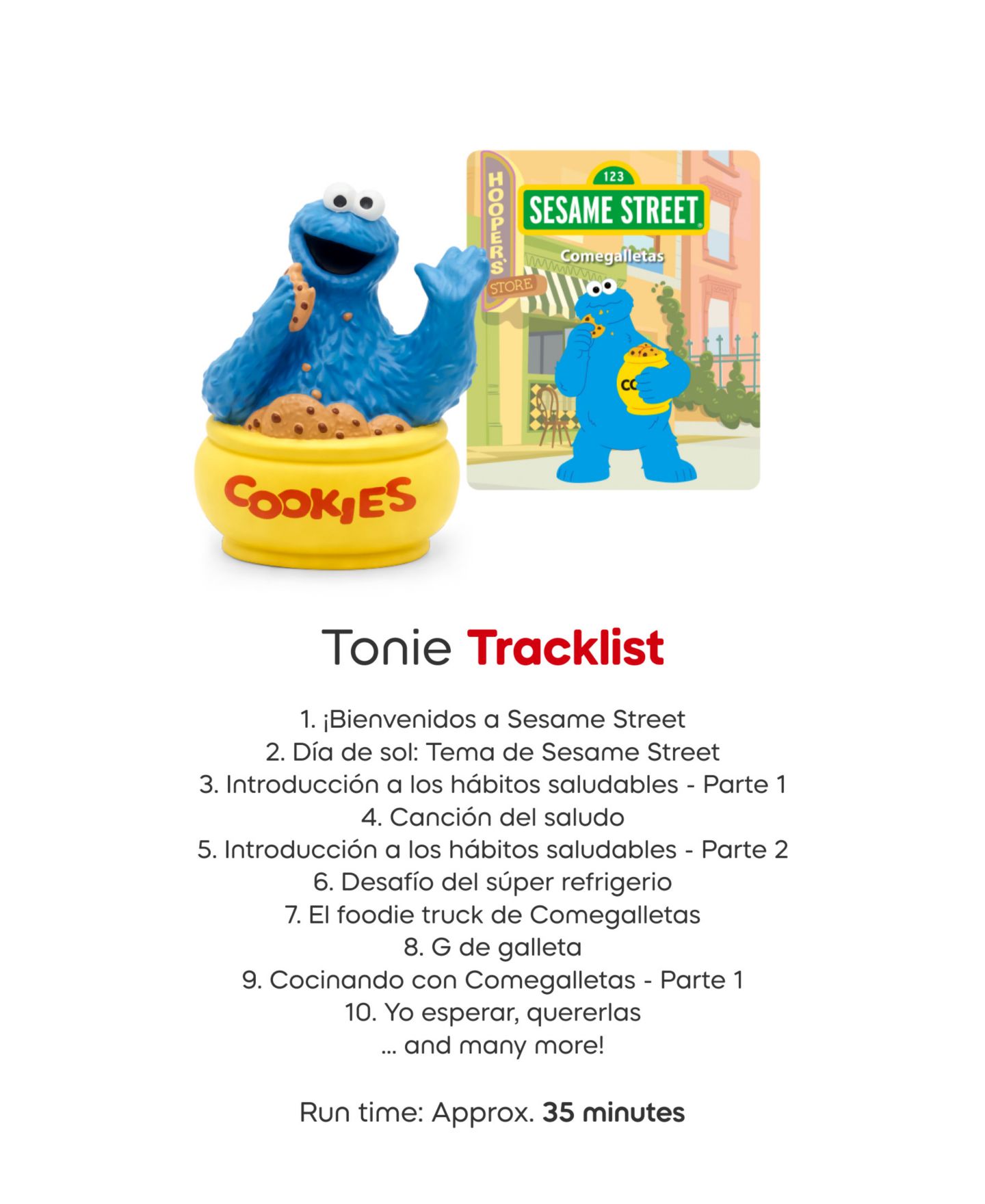 Детские игрушки Tonies Sesame Street 3-Pack Spanish Collection Toys — фото 6