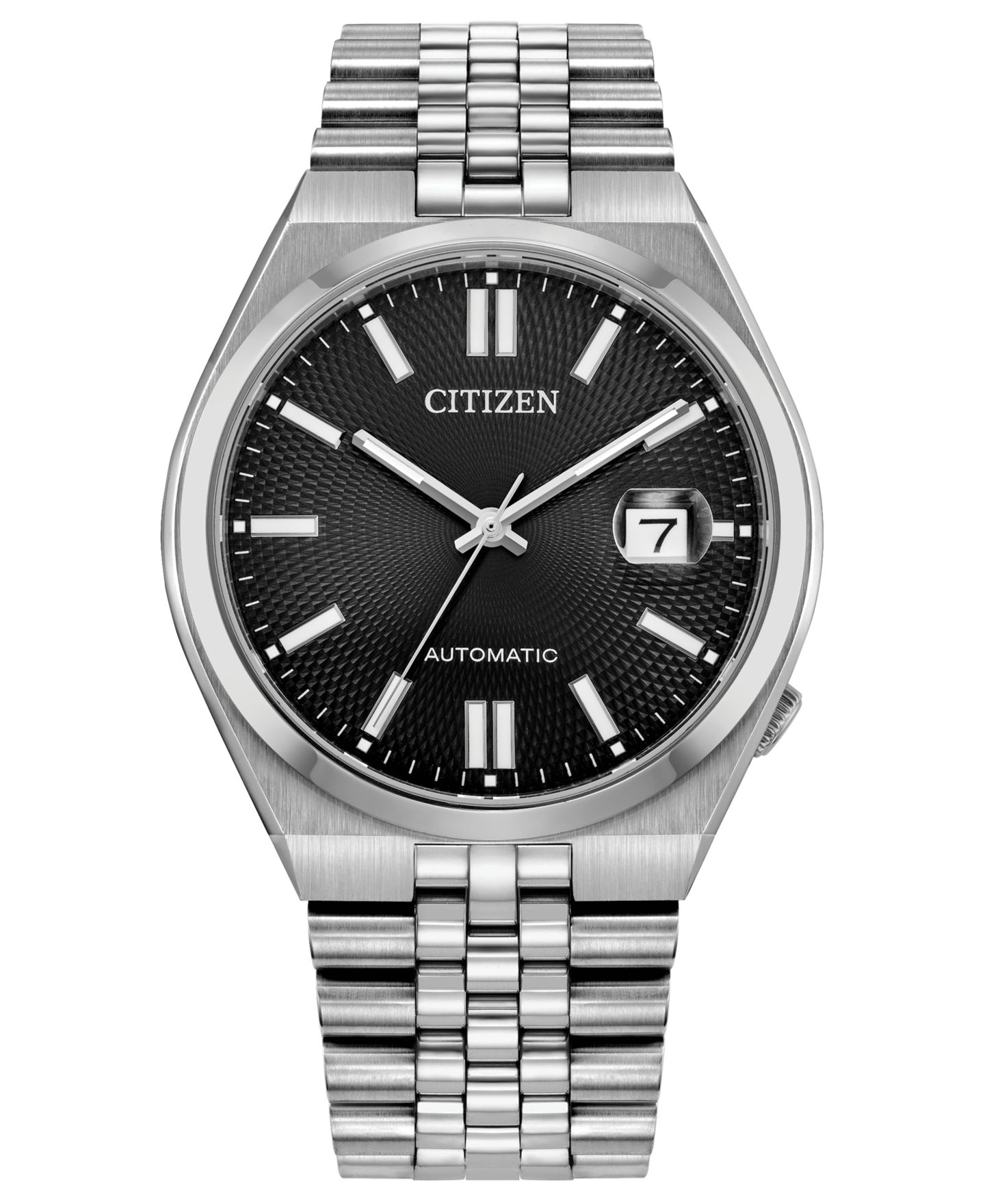 Мужские часы Citizen Tsuyosa 60 Silver-Tone Stainless Steel Bracelet Watch, 40mm — фото 1