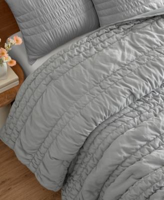 Devon Tide Ruched 3-Pc. Quilt Set, King