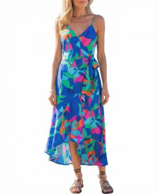 Women's Out of This World Abstract Midi Beach Dress