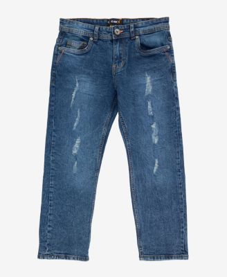 Big Boys Distressed Neon Stitch Jeans