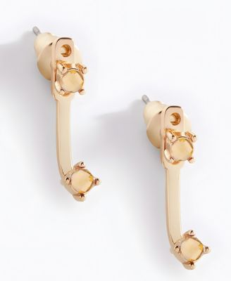 Birthstone Drop Ear Jacket Earrings