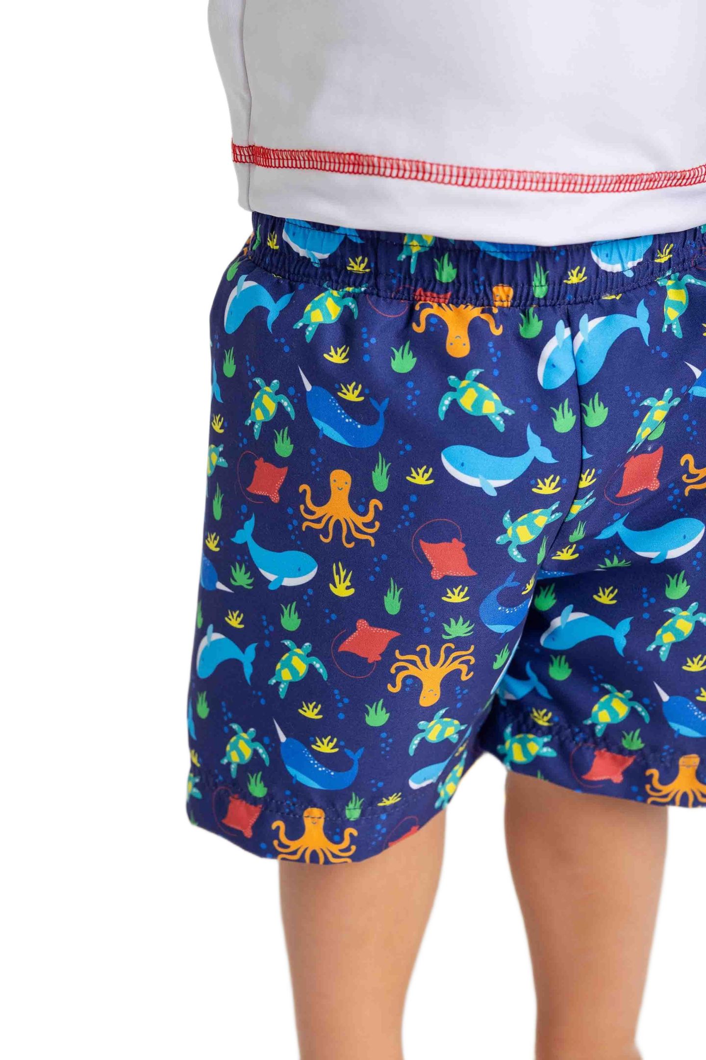 Детские шорты Florence Eiseman Baby Boy Under The Sea Print Swim Trunk — фото 2