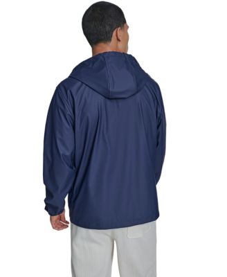 Men's Rubberized Hooded Rain Jacket