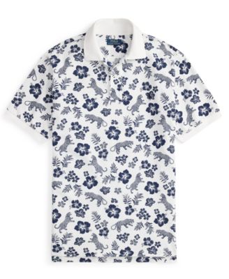 Men's Big & Tall Tropical Print Polo Shirt