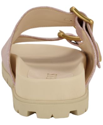 Women's Fasten Double-Buckle Footbed Sandals