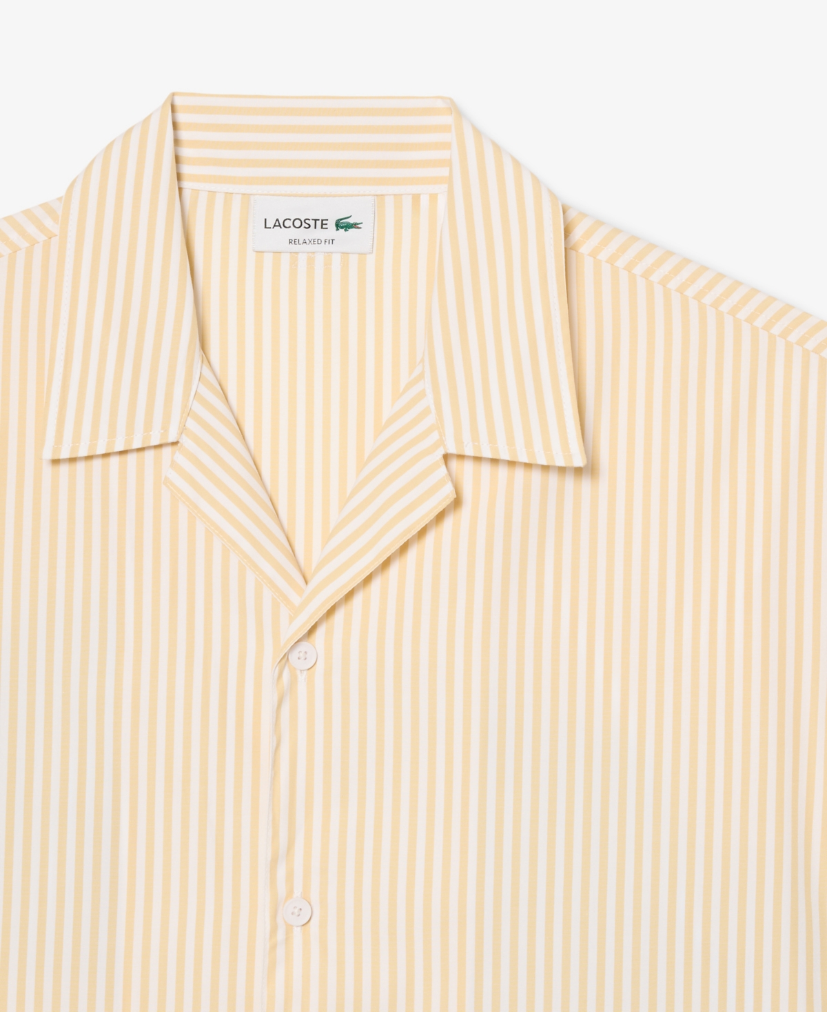 Lacoste Men's Relaxed-Fit Striped Crocodile Shirt