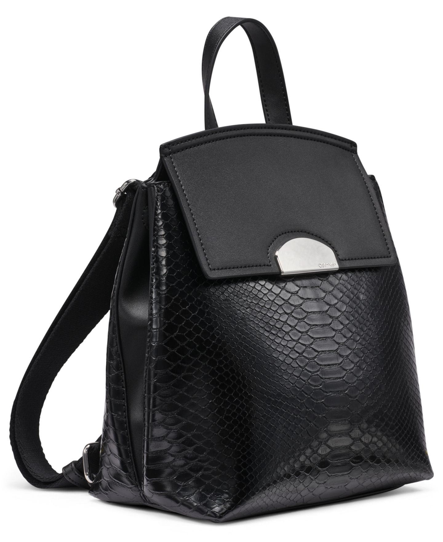 Рюкзак Calvin Klein Small Arabella Snake, цвет: Чёрный / Серебряный — фото 3