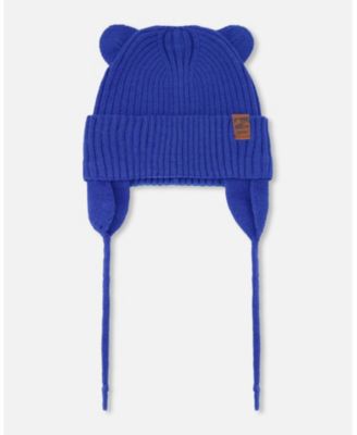 Baby Boys Knit Hat Royal Blue
