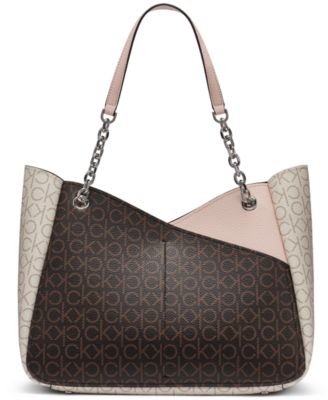 Zoe Signature Medium Chain Tote Bag