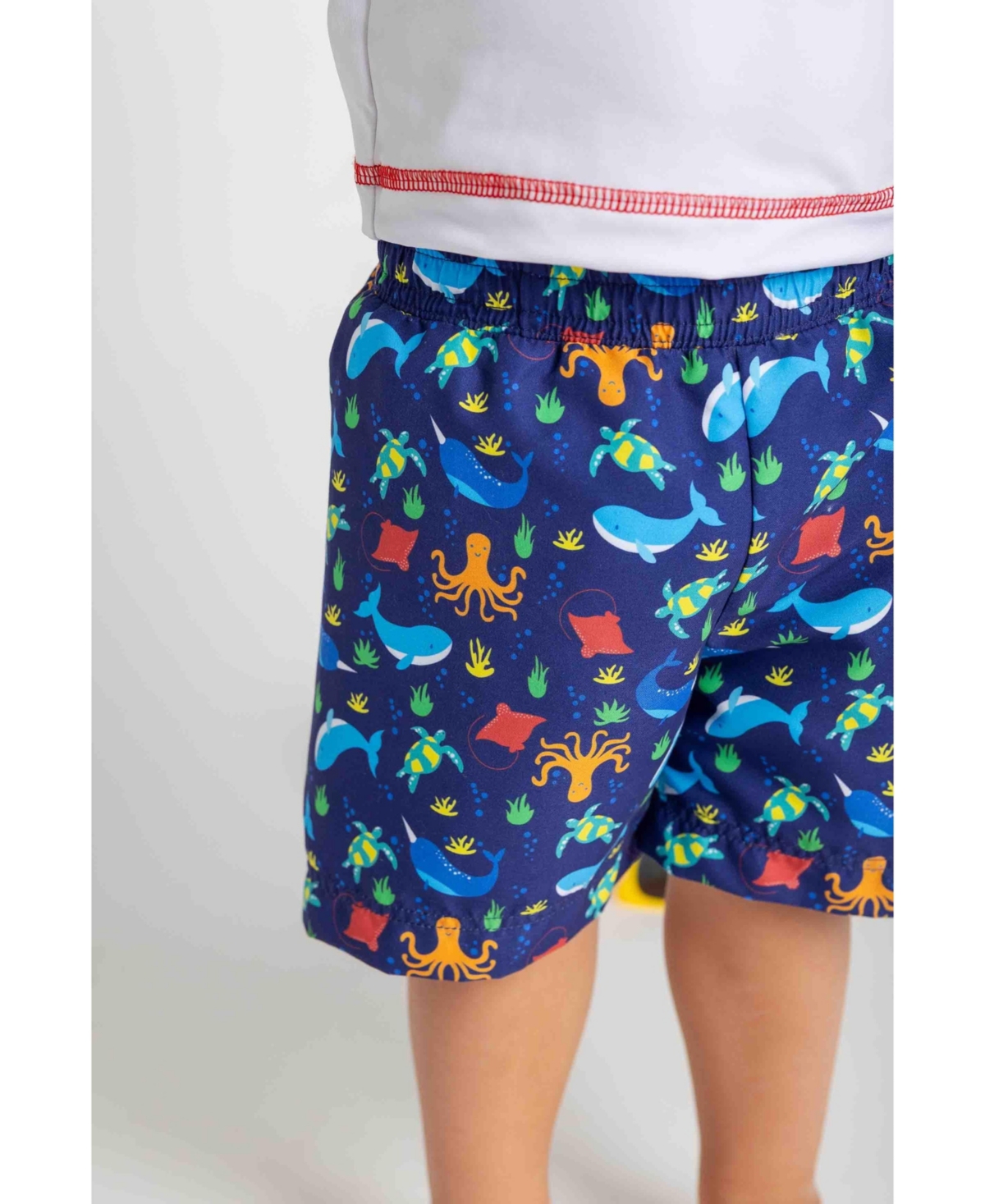 Florence Eiseman Big Boys Under The Sea Print Swim Trunk