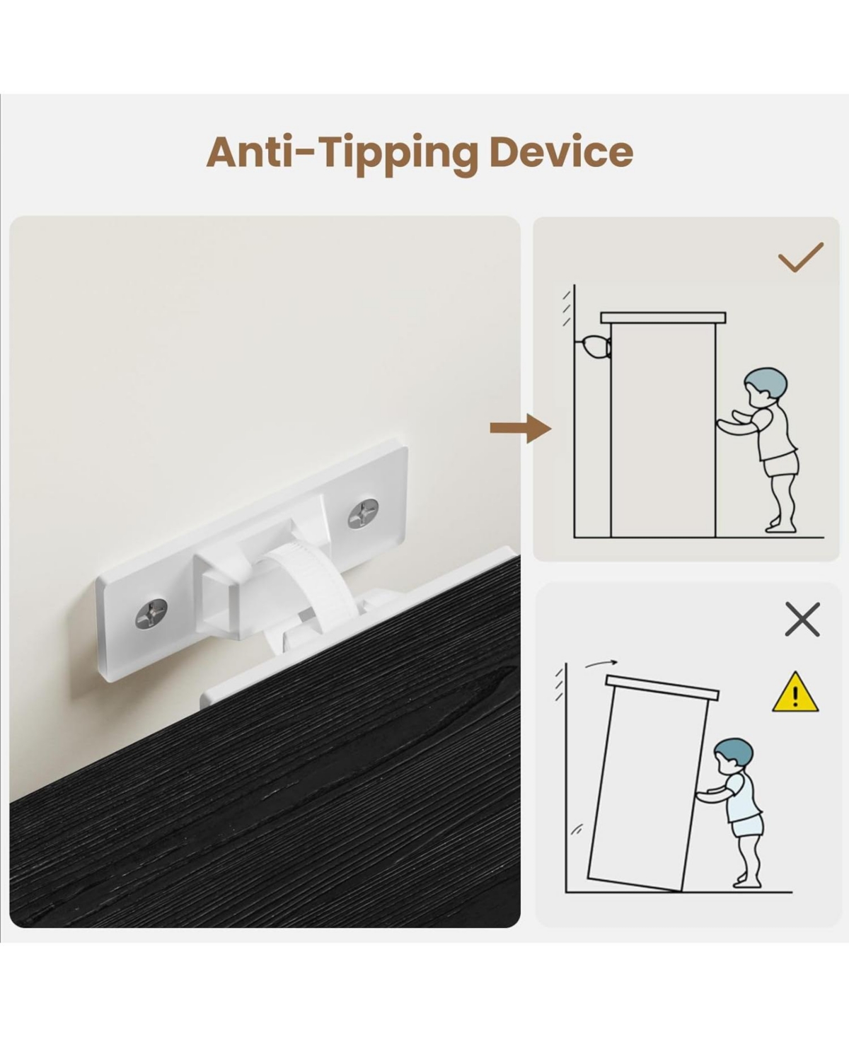 gaomon 5 Tier Bookshelf, Boho Bookcase with Rattan Doors, Wooden and Bookshelf Storage, Tall Book Stand, Large for Living Room