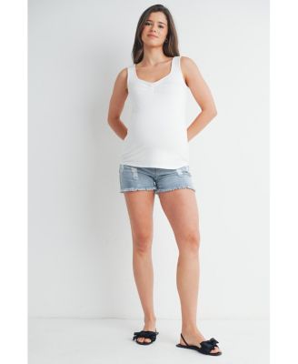 Maternity Sweetheart Neckline Tank Top
