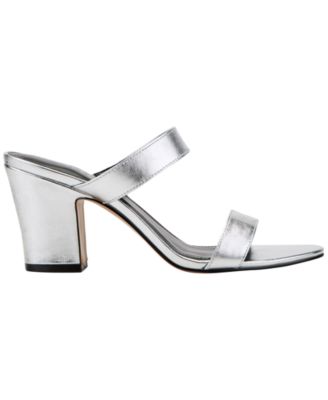 Women's Jessey Leather Slip-On Block Heel Dress Sandals