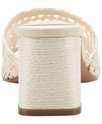 Women's Follie Woven Slip-On Block Heel Dress Sandals