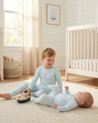 Boys Coastal Check Bamboo Sleeper