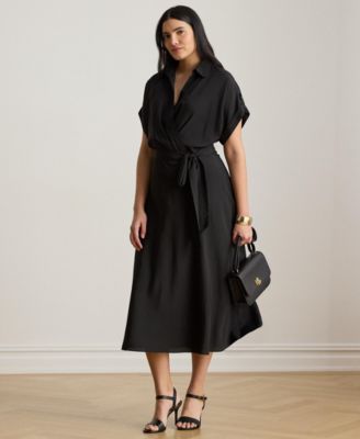 Plus Size Collared Neck Dress