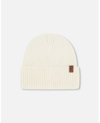 Kids Unisex Knit Hat Off White - Toddler|Child